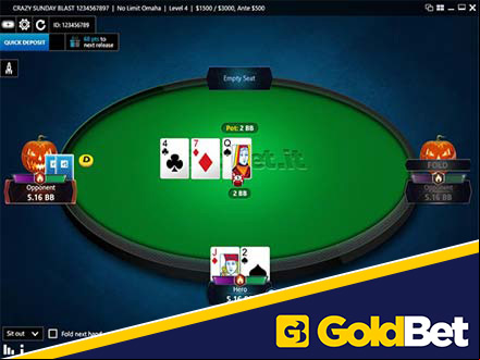 il poker su Goldbet